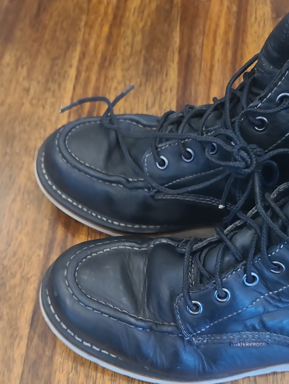 Carhartt 6 Inch Waterproof Wedge Steel Toe Work Boot, Black Oil Tanned, Size 8.5 - Picture 2 of 7